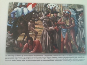 Depiction of Padres Meeting Apache Chiefs and Mission Construction