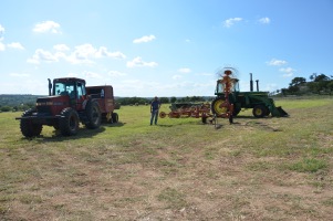 Yours truly with baling equipment